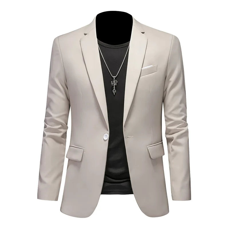 Blazer Masculino Montelezzi ML193, com corte ajustado e detalhes sofisticados, ideal para ocasiões formais e sociais.