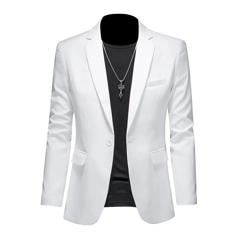 Blazer Masculino Montelezzi ML193, com corte ajustado e detalhes sofisticados, ideal para ocasiões formais e sociais.