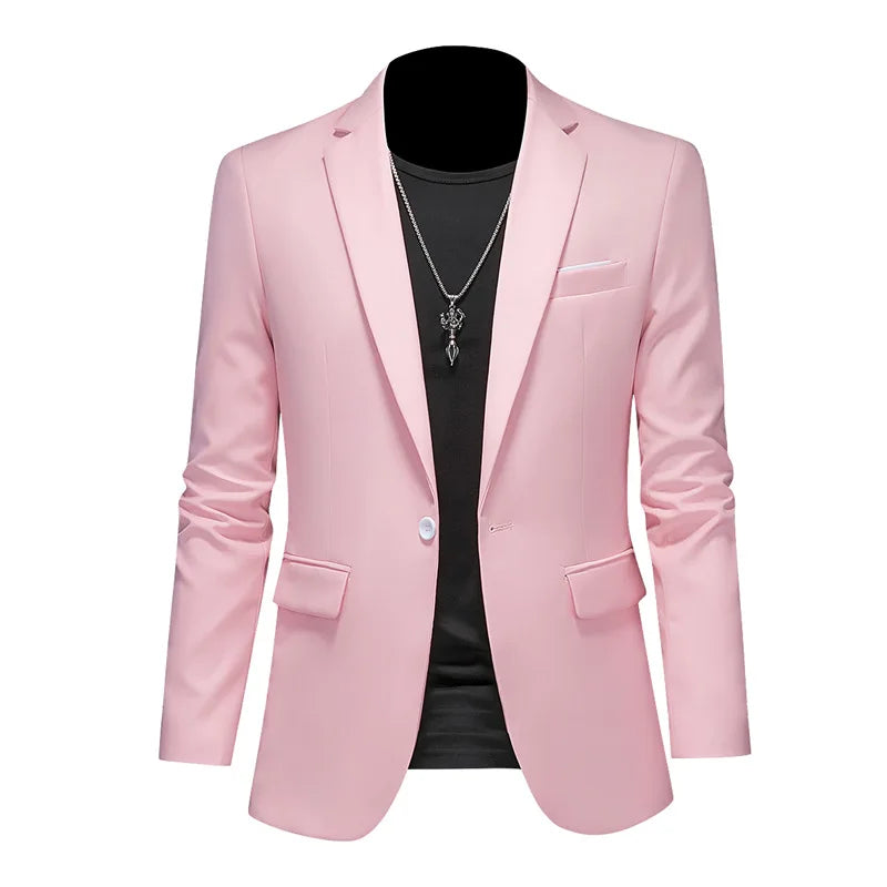Blazer Masculino Montelezzi ML193, com corte ajustado e detalhes sofisticados, ideal para ocasiões formais e sociais.
