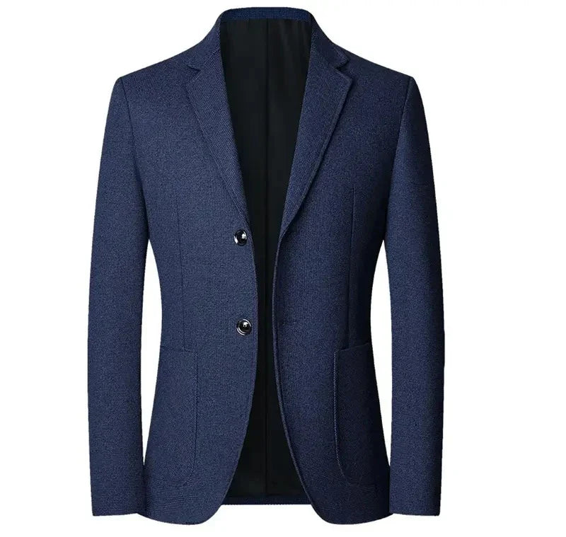 Blazer Masculino em Algodão Montelezzi ML030, confeccionado em tecido respirável e modelagem estruturada, ideal para eventos formais e casuais refinados.