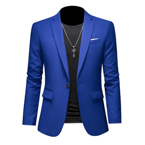 Blazer Masculino Montelezzi ML193, com corte ajustado e detalhes sofisticados, ideal para ocasiões formais e sociais.