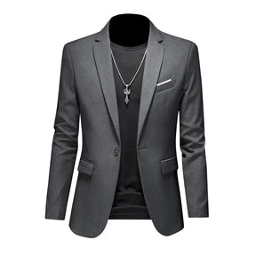 Blazer Masculino Montelezzi ML193, com corte ajustado e detalhes sofisticados, ideal para ocasiões formais e sociais.