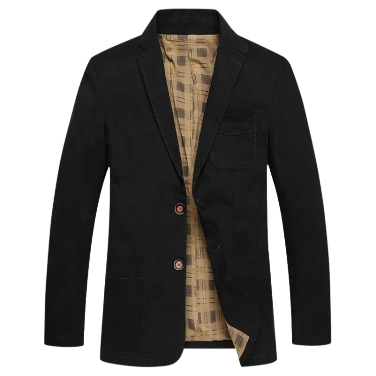 Blazer Masculino em Algodão Montelezzi ML032, confeccionado em algodão premium, com corte estruturado e detalhes refinados, ideal para qualquer ocasião.