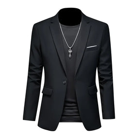 Blazer Masculino Montelezzi ML193, com corte ajustado e detalhes sofisticados, ideal para ocasiões formais e sociais.