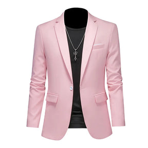 Blazer Masculino Montelezzi ML193, com corte ajustado e detalhes sofisticados, ideal para ocasiões formais e sociais.