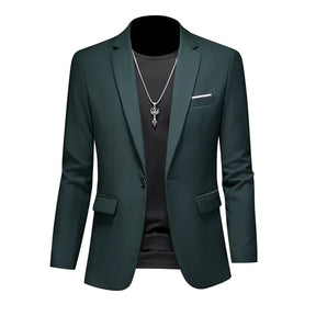 Blazer Masculino Montelezzi ML193, com corte ajustado e detalhes sofisticados, ideal para ocasiões formais e sociais.