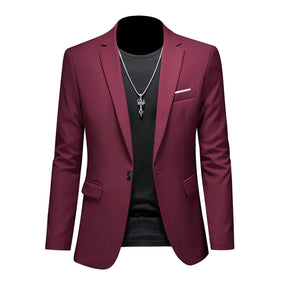 Blazer Masculino Montelezzi ML193, com corte ajustado e detalhes sofisticados, ideal para ocasiões formais e sociais.