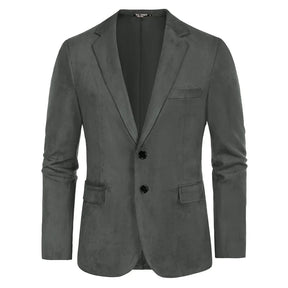 Blazer Masculino em Camurça Montelezzi ML029, confeccionado em camurça premium, com modelagem sofisticada e bolsos funcionais, ideal para qualquer ocasião.