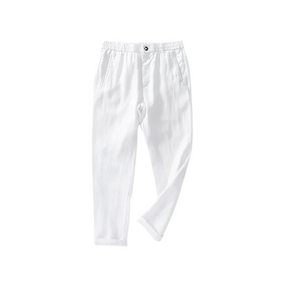 Calça de Linho Masculina Montelezzi ML010, confeccionada em linho nobre, modelagem refinada e acabamento premium para um visual sofisticado e versátil.