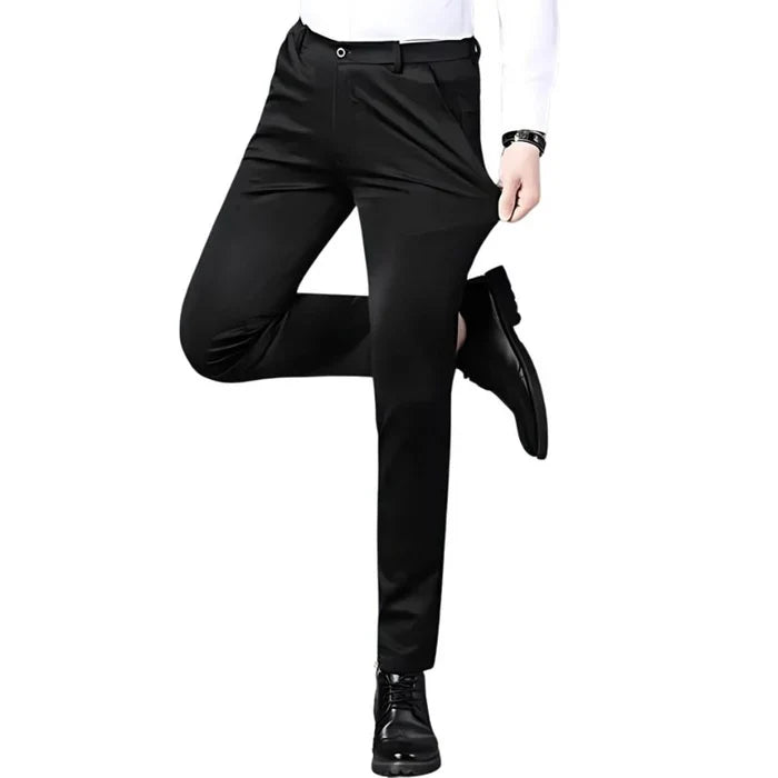 Calça Social Masculina Montelezzi ML205, com modelagem clássica, tecido premium e design elegante, perfeita para eventos formais e corporativos.