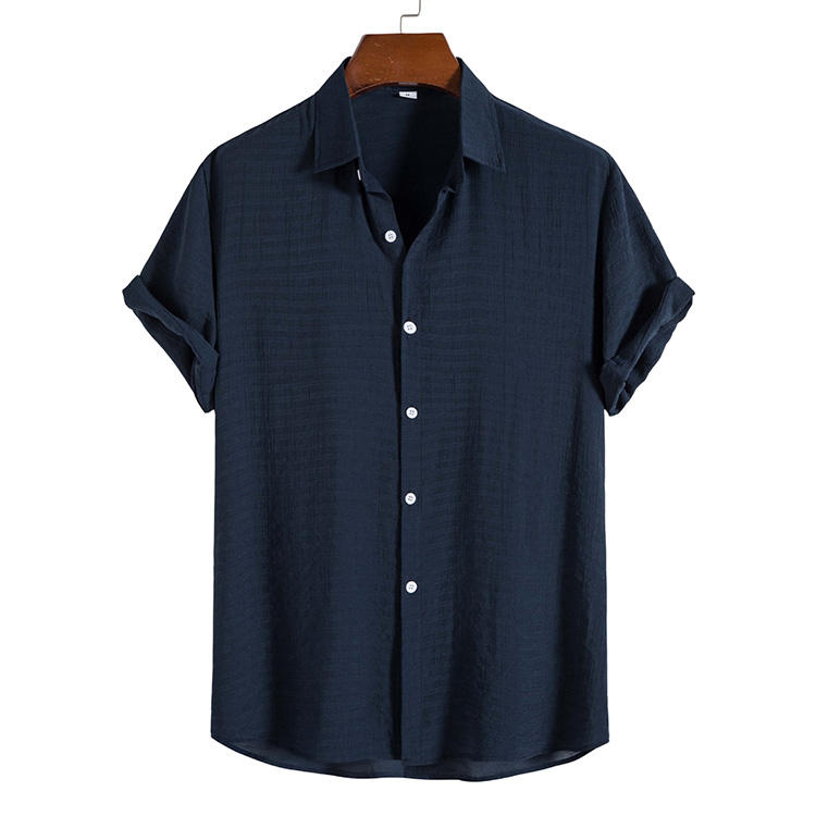 Camisa Masculina em Linho Montelezzi ML383, tecido respirável, modelagem clássica, design clean e versátil para um visual sofisticado e confortável.