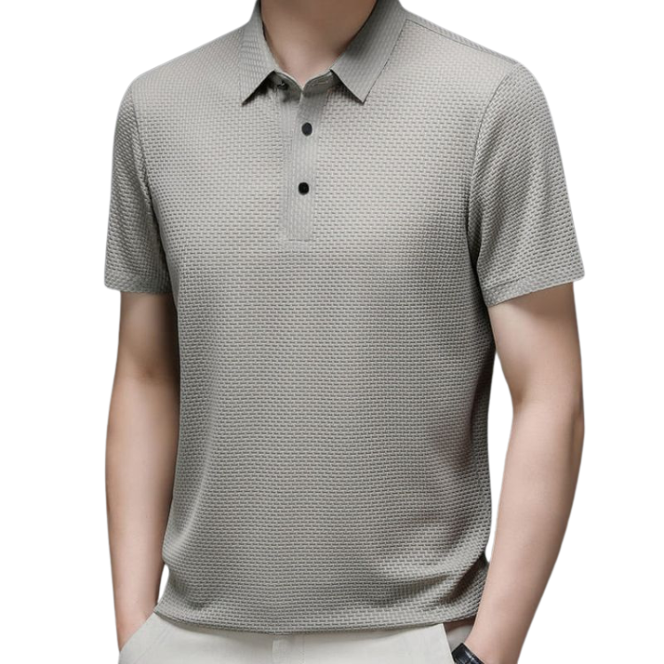 Camisa Polo Masculina Premium Montelezzi ML024, confeccionada em tecido leve e respirável, com modelagem sofisticada e lapela estruturada para um visual refinado.