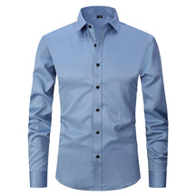 Camisa Social de Algodão Masculina Montelezzi ML142, modelagem slim fit, tecido respirável e detalhes refinados para um visual sofisticado.