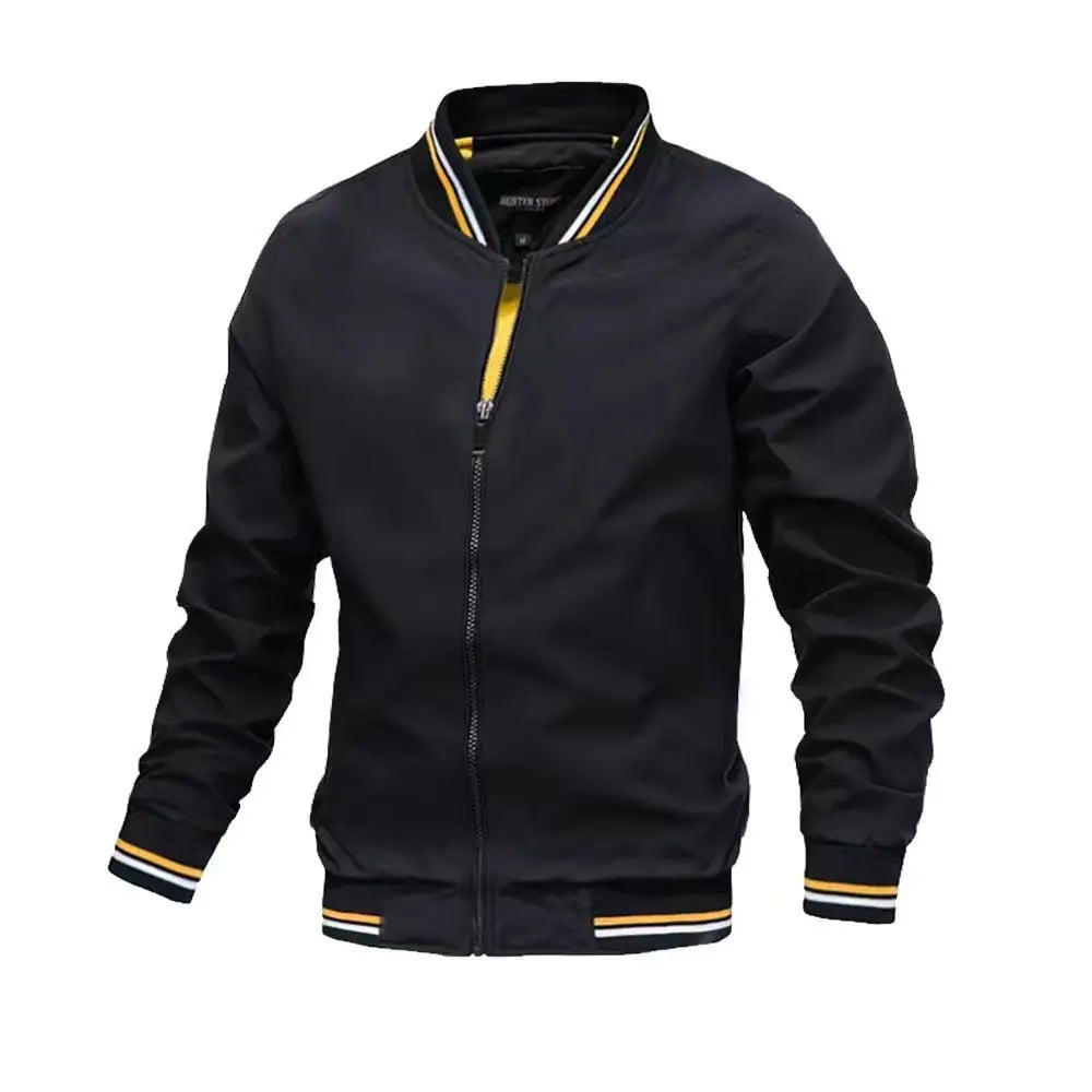 Jaqueta Casual Masculina com Zíperes Montelezzi ML039, leve e respirável, com modelagem ajustada e acabamento refinado para um estilo urbano sofisticado.