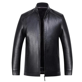 Jaqueta de Couro Masculina Montelezzi ML114, com modelagem confortável, fechamento em zíper e acabamento premium para um visual elegante.