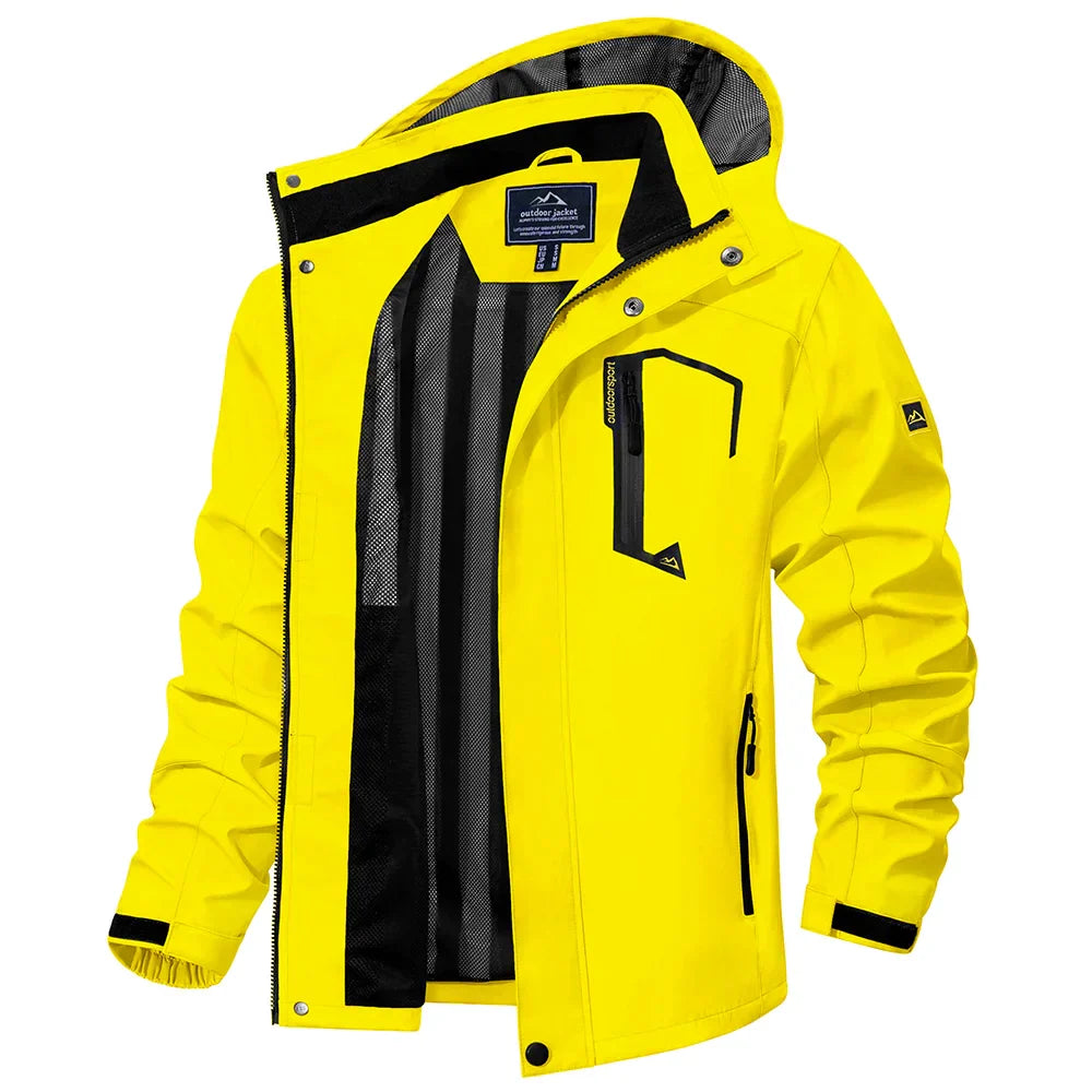 Jaqueta Impermeável Masculina Montelezzi ML038, feita com materiais resistentes, design ergonômico e proteção total contra chuva, garantindo conforto e mobilidade.