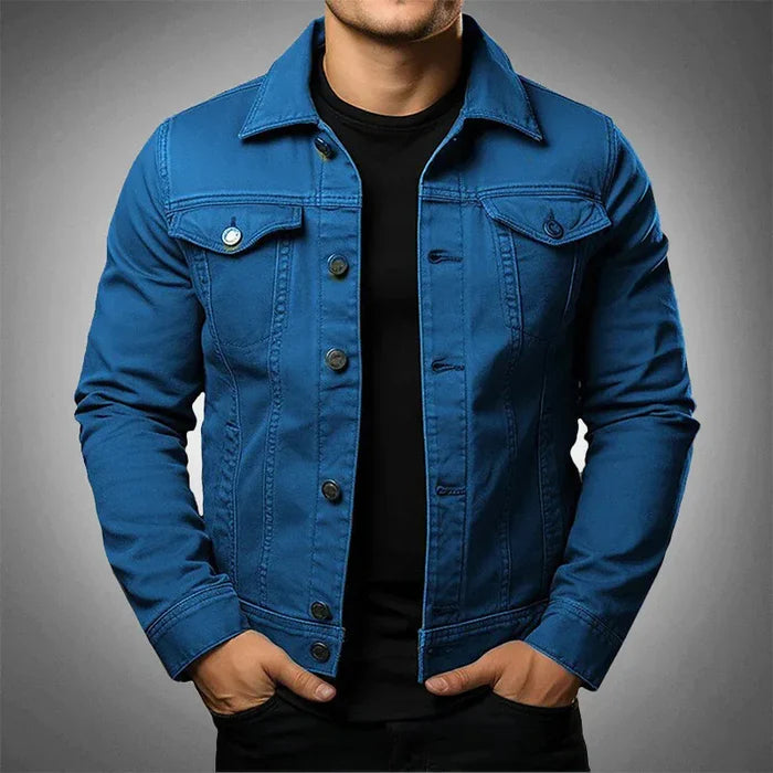 Jaqueta Jeans Masculina Slim Montelezzi ML073 com modelagem ajustada, acabamento refinado e tecido resistente para um visual moderno e sofisticado.