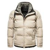 Jaqueta Masculina Puffer Forrada em Lã Montelezzi ML118, com forro térmico, modelagem ajustada e capuz integrado para maior proteção contra o frio.