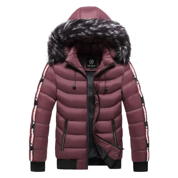 Jaqueta Puffer Masculina Montelezzi ML112, com tecido acolchoado, capuz forrado e modelagem confortável para máxima proteção térmica.