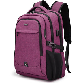 Mochila Executiva Montelezzi ML084 com espaço para notebook 17", material impermeável, alças acolchoadas e porta USB integrada.