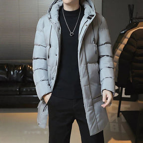 Sobretudo Masculino Puffer em Lã Montelezzi ML215, com enchimento puffer, lã premium e design contemporâneo, perfeito para o frio e ocasiões urbanas.