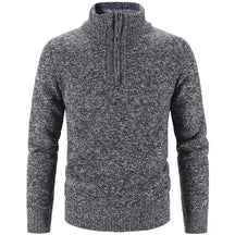 Suéter Masculino Montelezzi ML181, com gola bordada e meio zíper, perfeito para eventos casuais ou semi-formais.