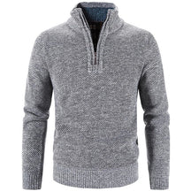 Suéter Masculino Montelezzi ML181, com gola bordada e meio zíper, perfeito para eventos casuais ou semi-formais.