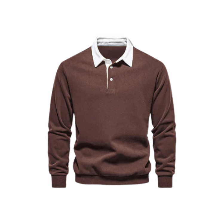 Suéter Masculino Gola Polo Montelezzi ML021, feito com tecido premium, toque macio e modelagem confortável para um visual sofisticado e versátil.