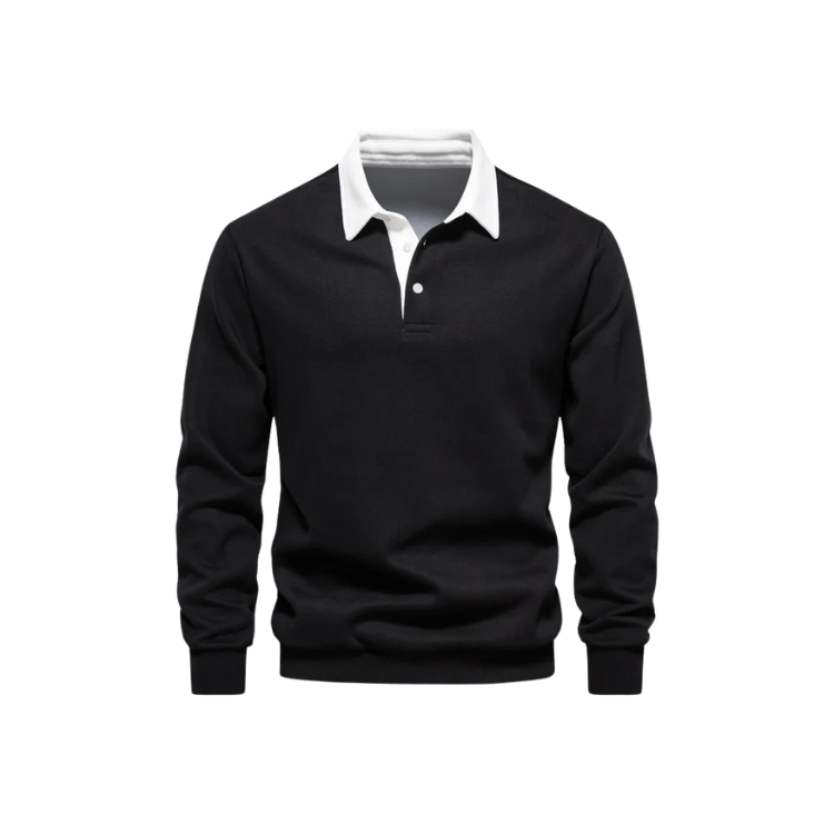 Suéter Masculino Gola Polo Montelezzi ML021, feito com tecido premium, toque macio e modelagem confortável para um visual sofisticado e versátil.